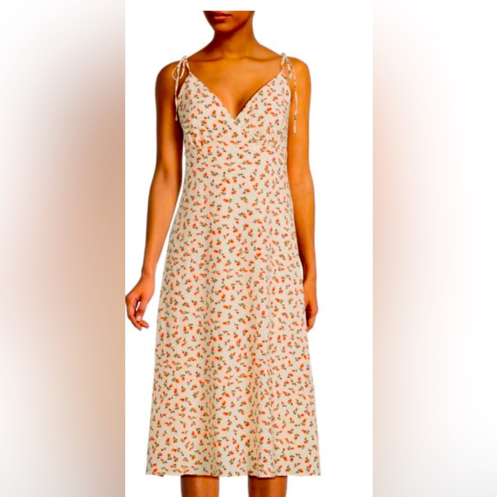BCBGeneration peach slip Midi dress